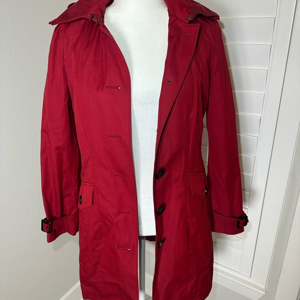 Michael kors Women's Red Button-Up Coat - Picture 4 of 13